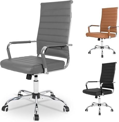 Okeysen Office Desk Chair, Ergonomic Leather Modern Conference Room Chairs