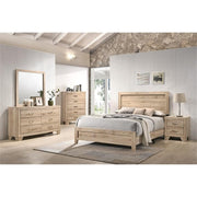 Miquell 2-Drawer Wooden Nightstand in Natural