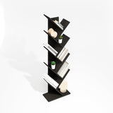 Furinno Tree Bookshelf 9-Tier Floor Standing Tree Bookcase, Black Espresso