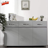 Upgraded Version Modern Buffet Cabinet Floor Side Office Cabinet,