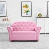 Sofa, 2 Seat Touch Couch Lounger Chair, Cute Gem Studs, Children Comfy Loveseat Sofa