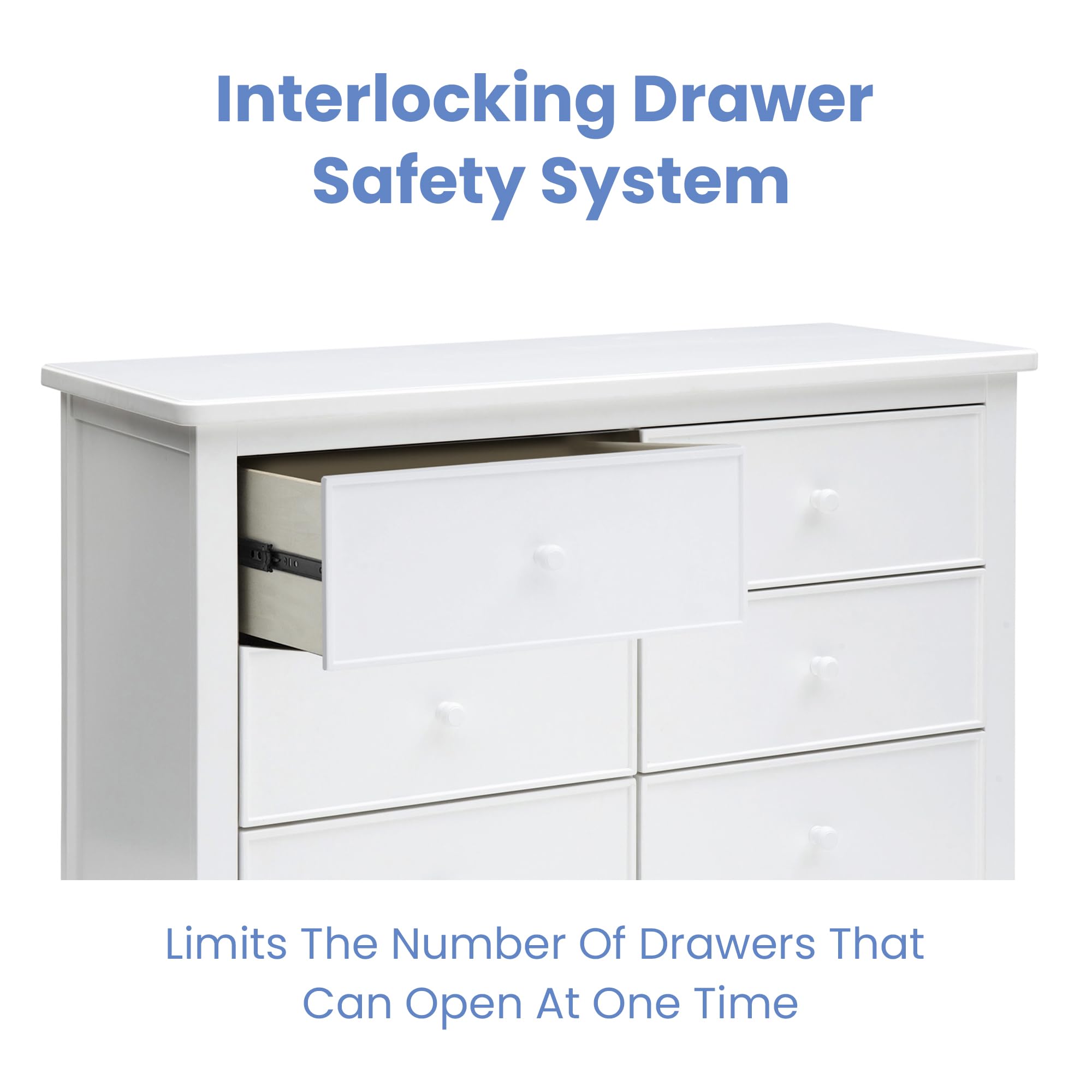 Haven 6 Drawer Dresser with Interlocking Drawers - Greenguard Gold Certified