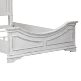 Magnolia Manor King Upholstered Bed - Antique White Tufted Chenille