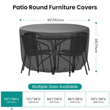 Round Patio Furniture Cover - Outdoor Chair Covers ,Table Chair