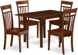 NDCA3-MAH-LC Norden 3 Piece Dinette Set for Small Spaces Contains a Rectangle Table