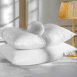 REDASW Canada Goose Down Bed Pillows 900 Fill Power Sleep Pillows with Soft 600 Thread Count 100% Cotton Pillowcase Bed Pillows for Any Sleepers (White, Queen (Pack of 2))