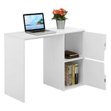 Designs2Go Student Desk with Storage Cabinets, White