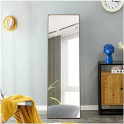 Full Length Solid Wood Frame Floor Mirror for Bedroom