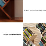 Tree Shelf, Tree-Shaped Standing Shelf, Bookshelf Standing Shelf, Small Footprint and Large Capacity Multi-Layer Design, for Living Room, Bedroom, Study (Color : Pink)
