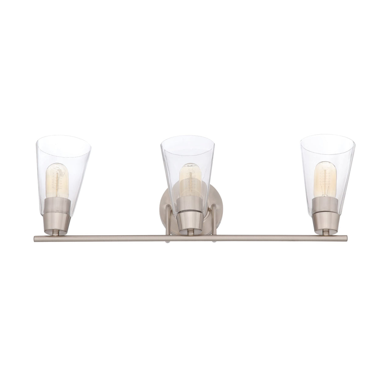 Echo 3-Light Bathroom Vanity Light Fixture, Satin Platinum, 87803-SP
