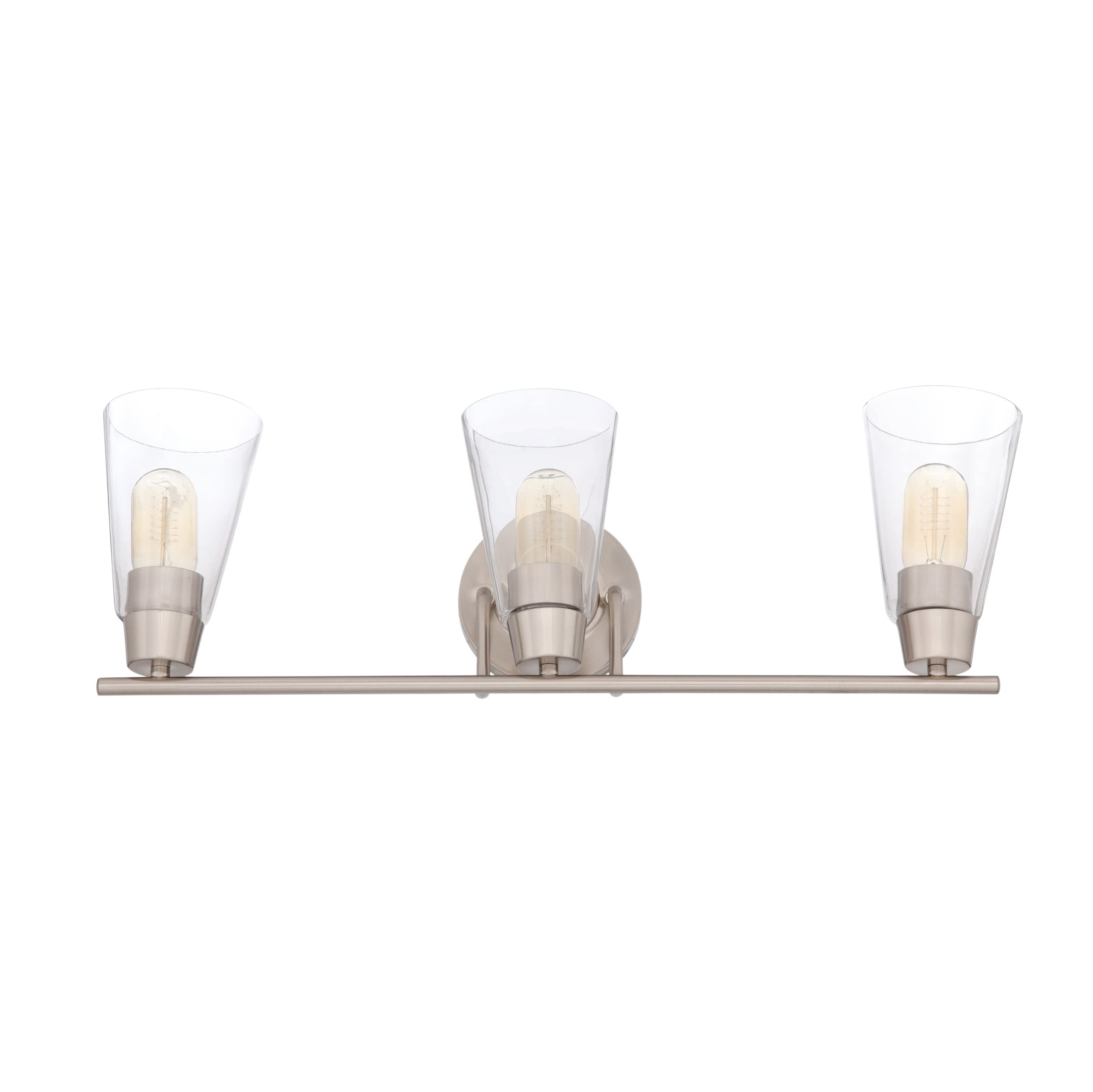 Echo 3-Light Bathroom Vanity Light Fixture, Satin Platinum, 87803-SP