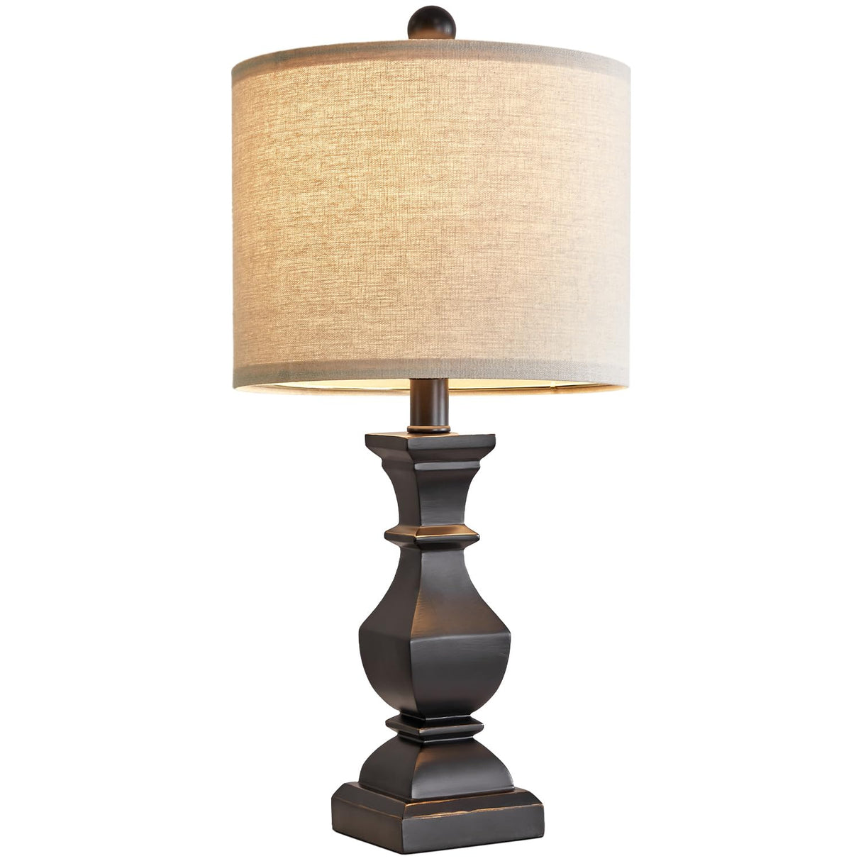 19.5'' Table Lamp, Farmhouse Lamp for Bedroom, Small Lamp for Night Stands -