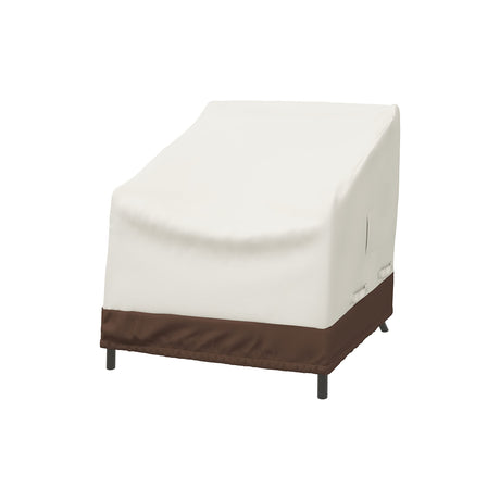 Outdoor Patio Deep Lounge Chair Cover, Set of 2, Beige/Tan