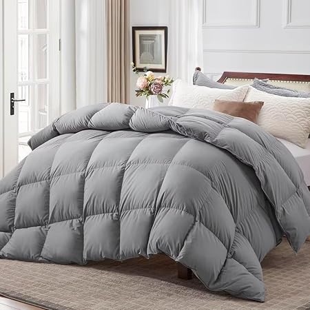 Ultra-Soft Down Feather Comforter King Size,Luxurious Hotel Collection