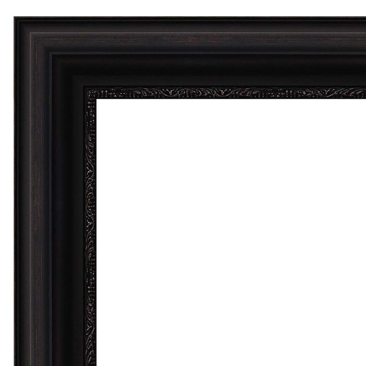 Black Decorative Full Length Floor/Leaner Mirror Classic Traditional Handmade