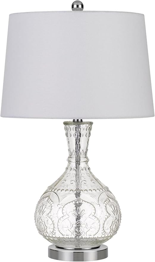 Lighting BO-2916TB Transitional One Light Table Lamp from Nador Collection in Pewter,