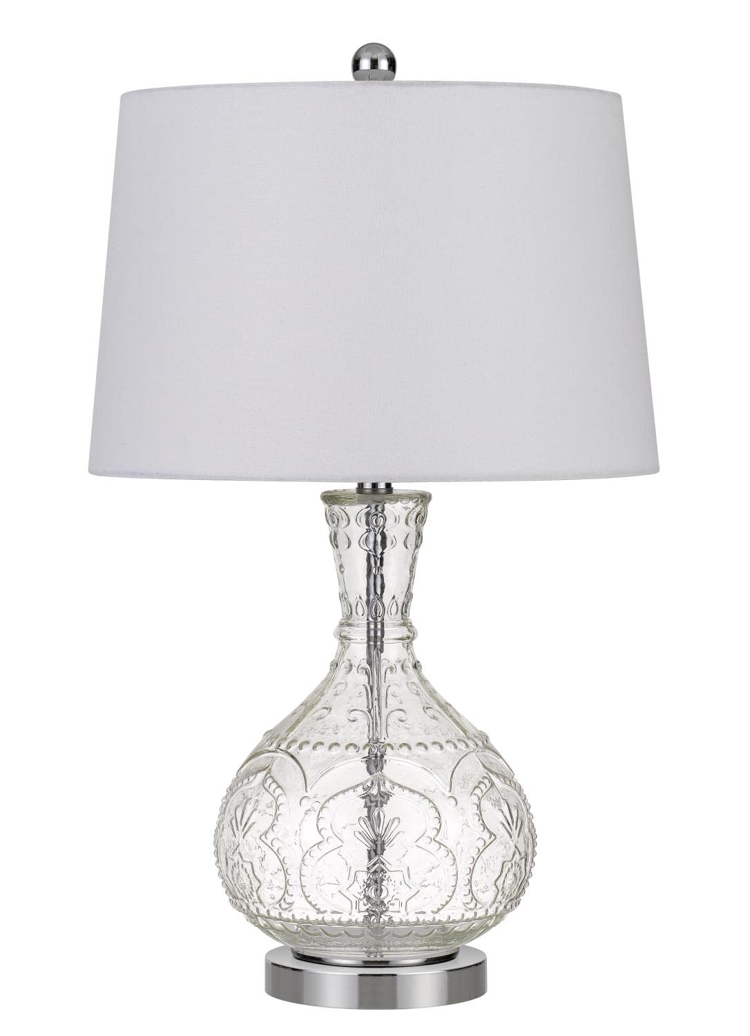 Lighting BO-2916TB Transitional One Light Table Lamp from Nador Collection in Pewter,