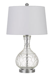 Lighting BO-2916TB Transitional One Light Table Lamp from Nador Collection in Pewter,