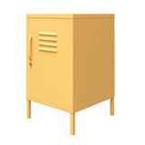 z Cache Metal Locker Style Living Room End Table, Yellow