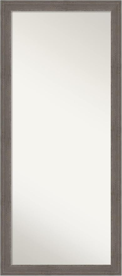 Wall Mirror Full Length Mirror (65.5 x 29.5 in.) Full Body Mirror, Rustic Plank Grey Floor Mirror