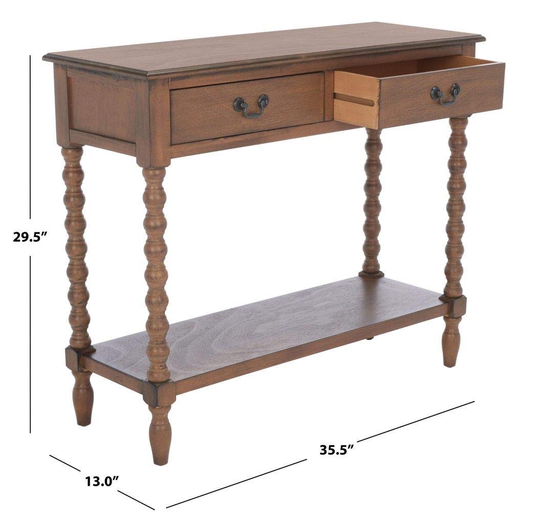 Home Collection Athena Brown 2-Drawer Console Table, 0