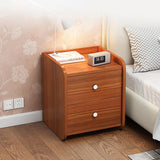 Dustproof Drawer-Equipped Nightstand with Storage Bin