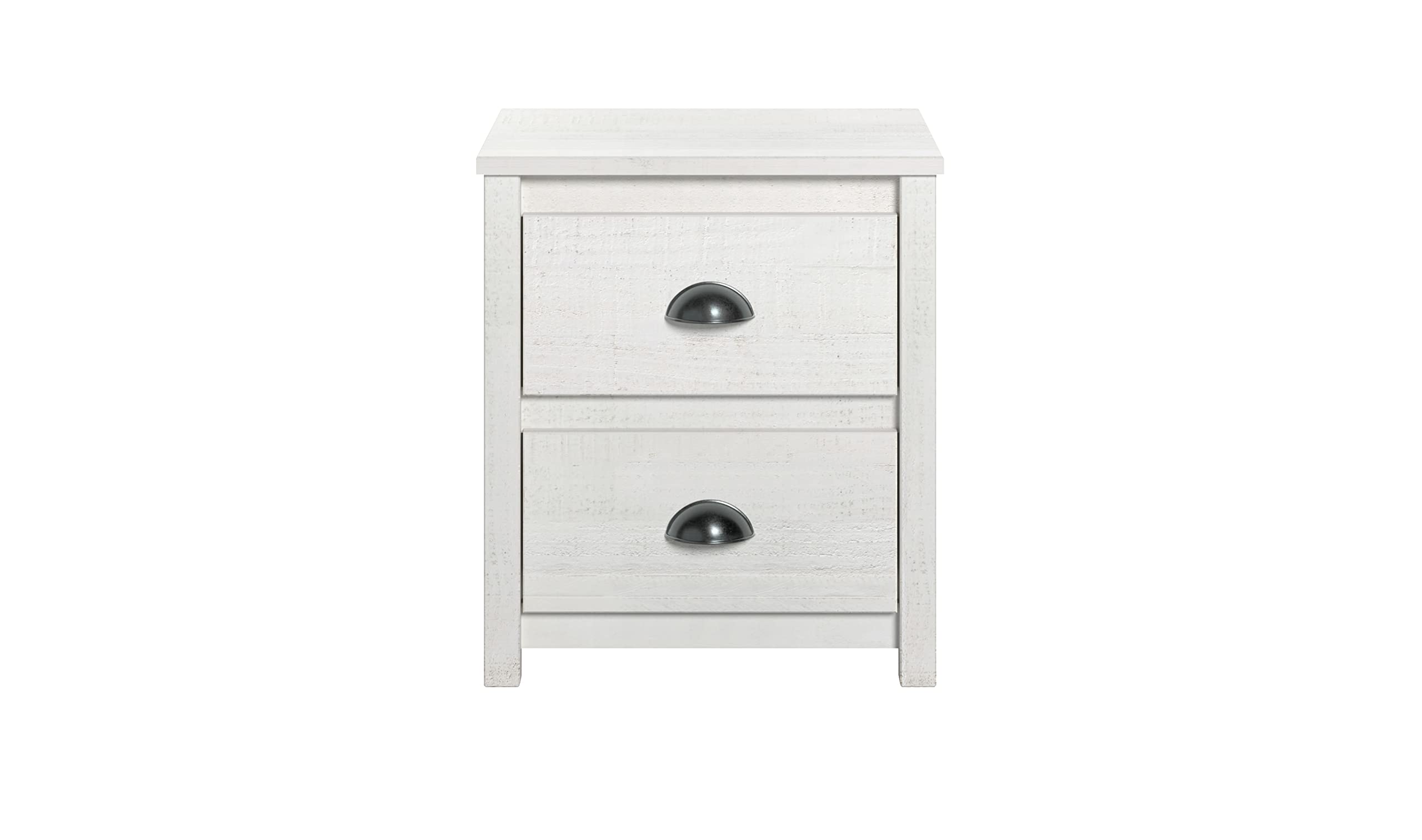 Hampton 2 Drawer Solid Wood Rustic Nightstand