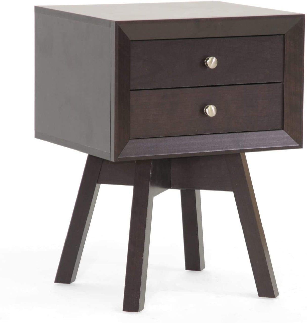 Studio Warwick Modern Accent Table and Nightstand, Brown (Set of 2)