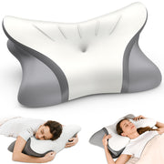 Cervical Neck Pillow for Pain Relief - Ergonomic Side Sleeper Pillow for Sleeping