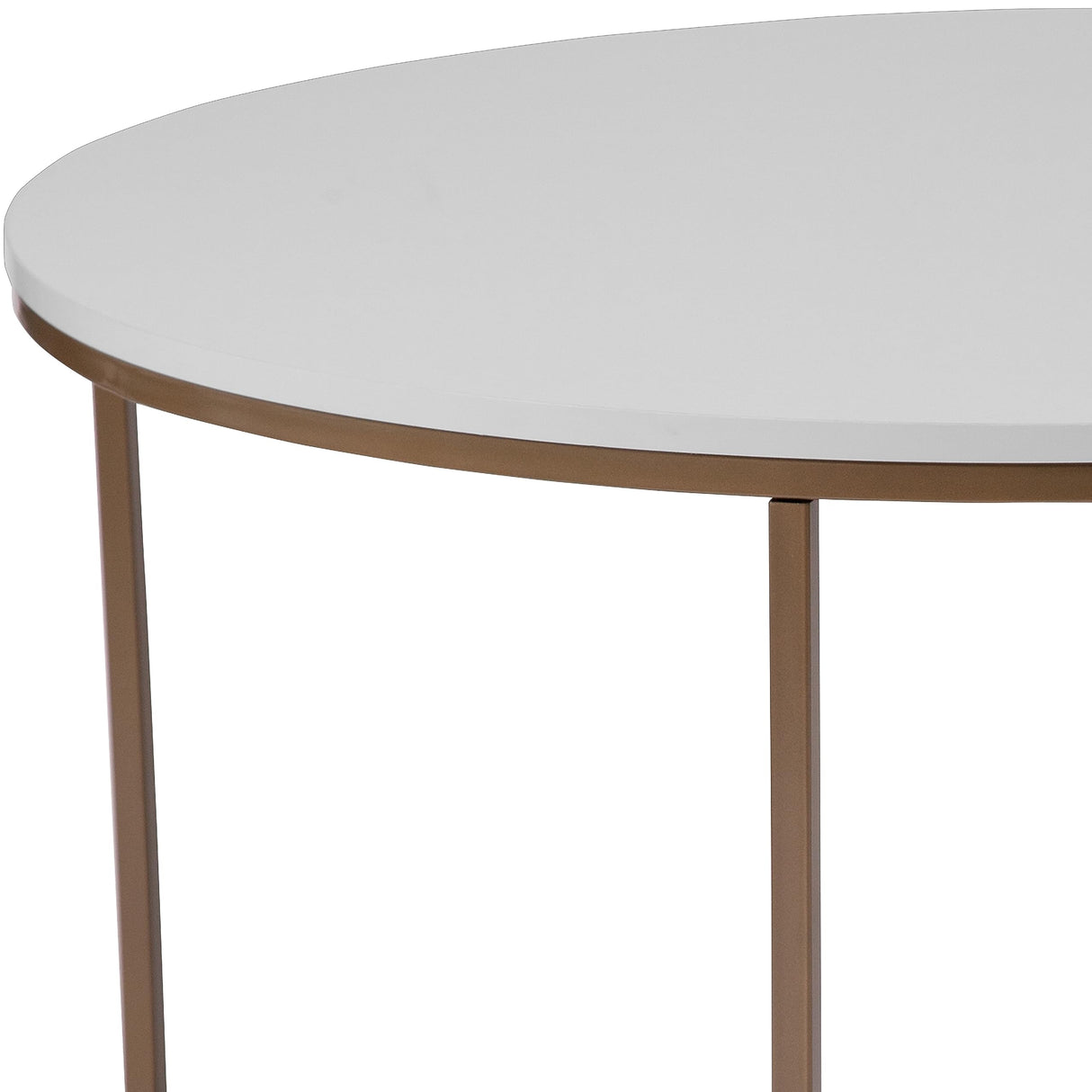 Hampstead Collection Coffee Table - Modern White Finish Coffee Table
