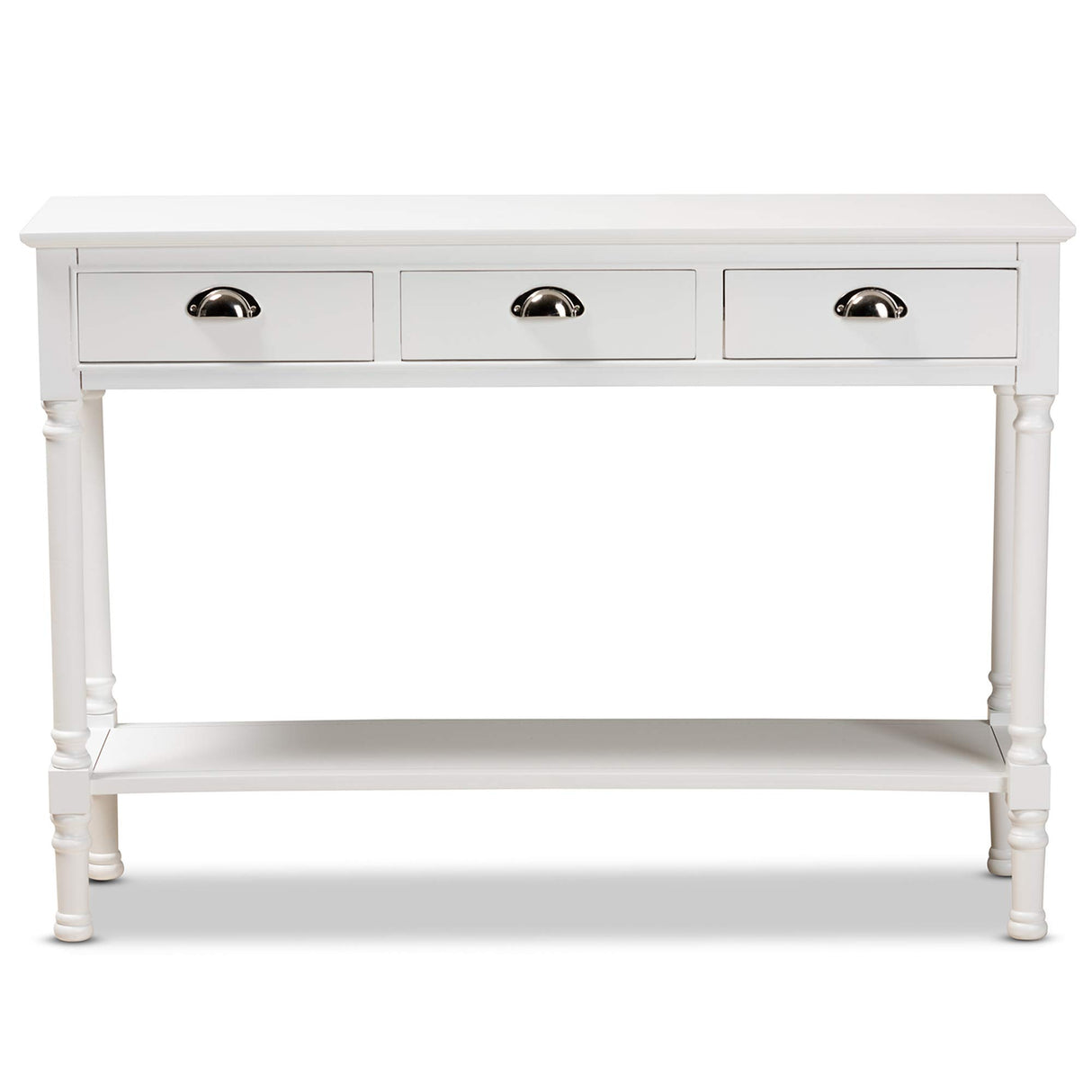 Garvey Console Tables, 3-Drawer, White