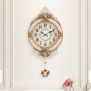 Quartz Clock Office Wall Clock Numerals Mute Resin 20 Inch Rocking Big