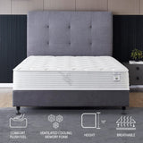 10 Inch Hybrid Full Size Mattress, Pocketed Coil Springs & High Density Cold Foam