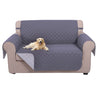 Loveseat Sofa Cover Reversible Couch Cover for Dogs with Elastic Straps