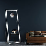 65"x 22" Full Length Mirror with Lights, LED Full Length Mirror, Lighted Full Body Length Light up Mirror Touch, Free Standing Mirror, Wall Mounted/Leaning Mirror