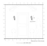Livex Lighting 7850-13 Oxford 1 Light Outdoor Wall Lantern, White, 7.25 x 15.5 x 8.75