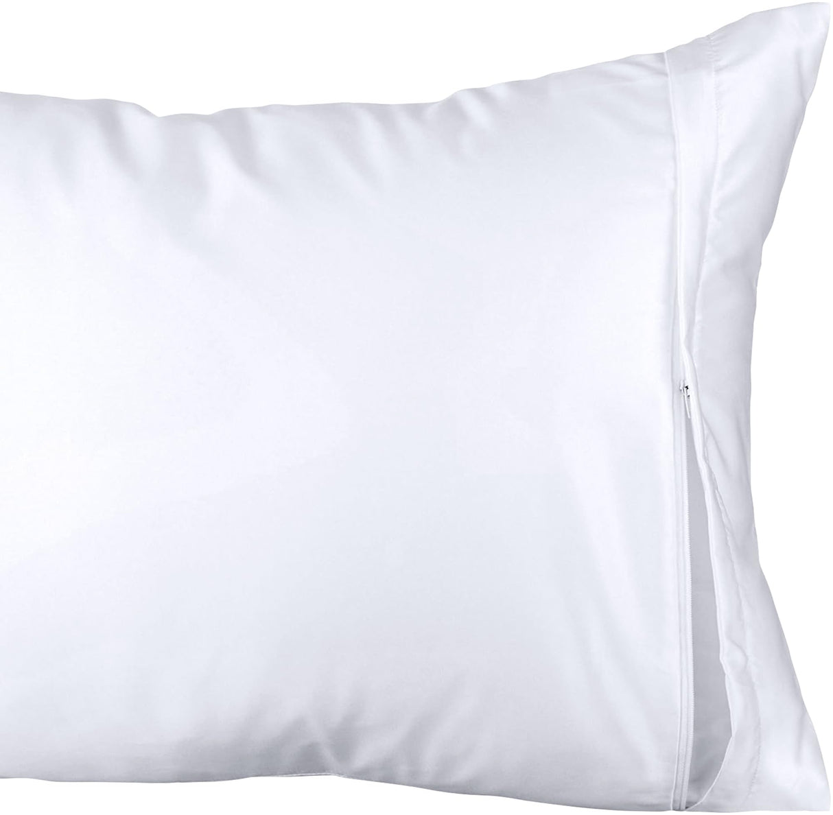 Luxury Hotel Collection Zippered Style Pillow Cover, 200 Thread Count, Soft Quiet Zippered Pillow Protectors