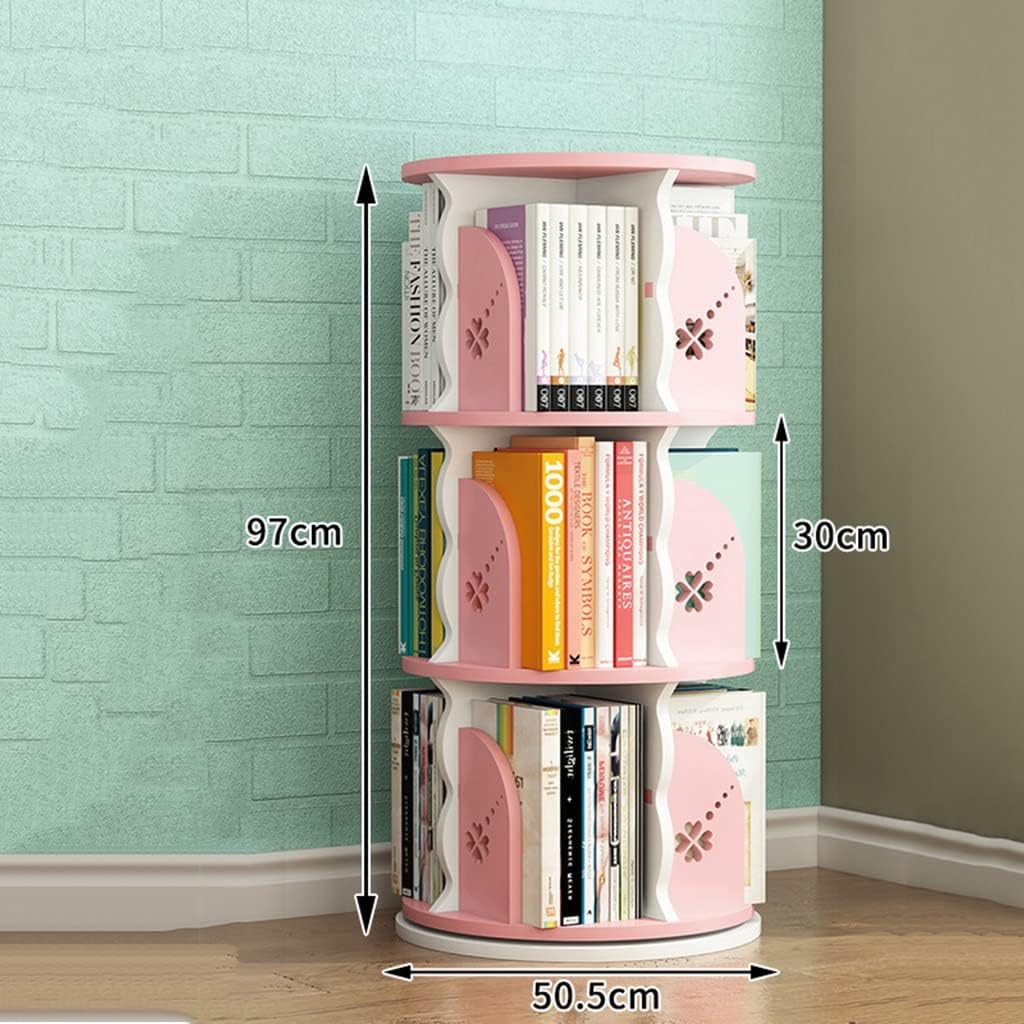 360° Rotating Bookshelf, Picture Book Shelf, Stimulate Reading Interest, Height Adjustable