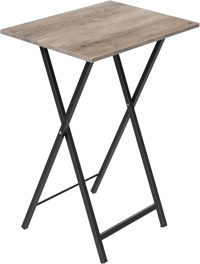 Folding TV Table, Stable Snack Table for Small Space, Portable Sofa Side Table