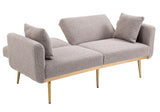 65" Teddy Sofa Couch,Convertible Futon Sofa Bed,Comfy Recliner Couch
