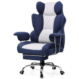 Ergonomic Gaming Chair with Pocket Spring Lumbar Support and Footrest