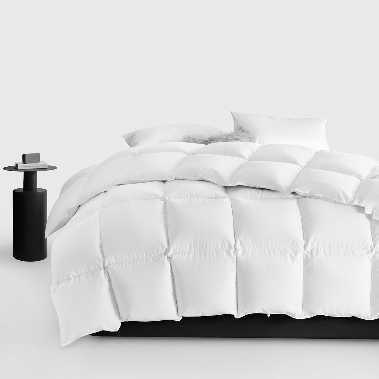 100% Organic Cotton Goose Feather Down Duvet King Size,750 Fill Power-Ultra Soft