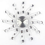 Modern 3D Crystal Wall Clock - Celebration Decorative Metal Wall Clock