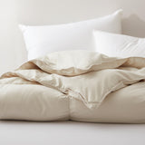 White Feather Down Comforter Duvet Insert All Warmth Levels Cream Medium