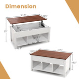 Manhattan Gate Coffee Table, L: 31.02" x W: 30.95" x H: 16.06", Mystic Oak finish