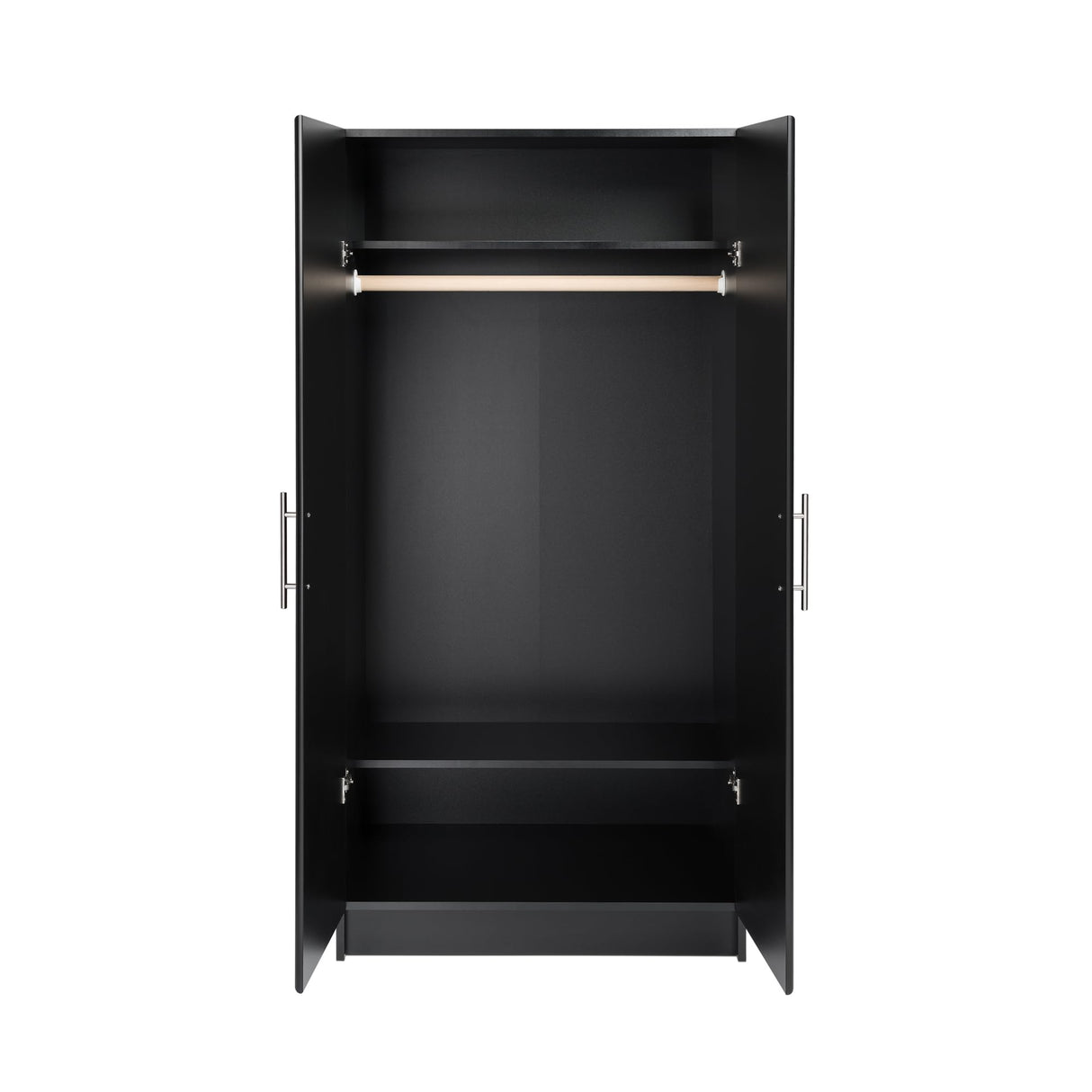 Elite 32" Storage Cabinet Closet, Black Storage Cabinet, Linen Cabinet