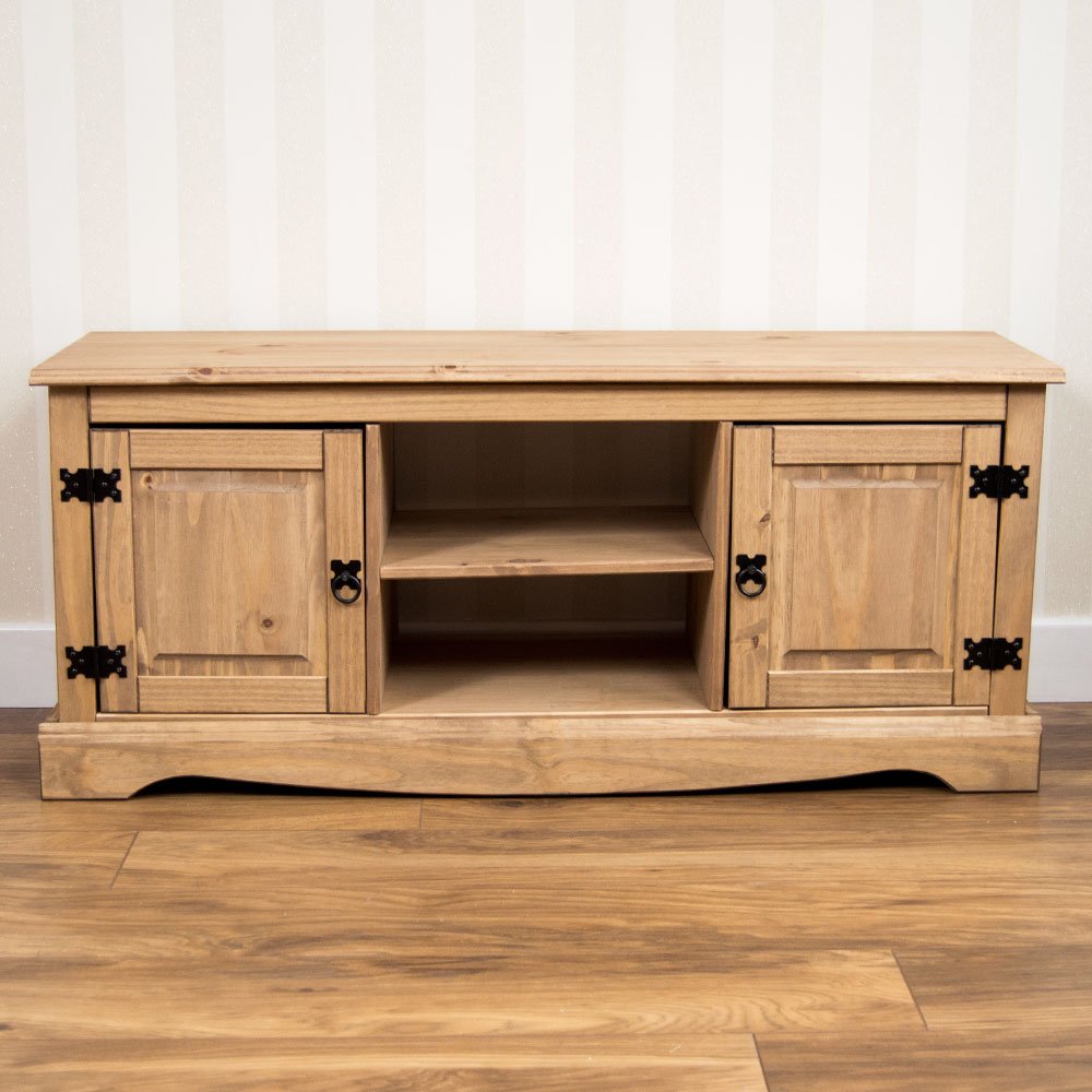 Corona 2 Door TV Cabinet with 2 Shelves