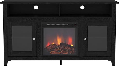 Electric Faux Fireplace TV Stand Mantel Heater