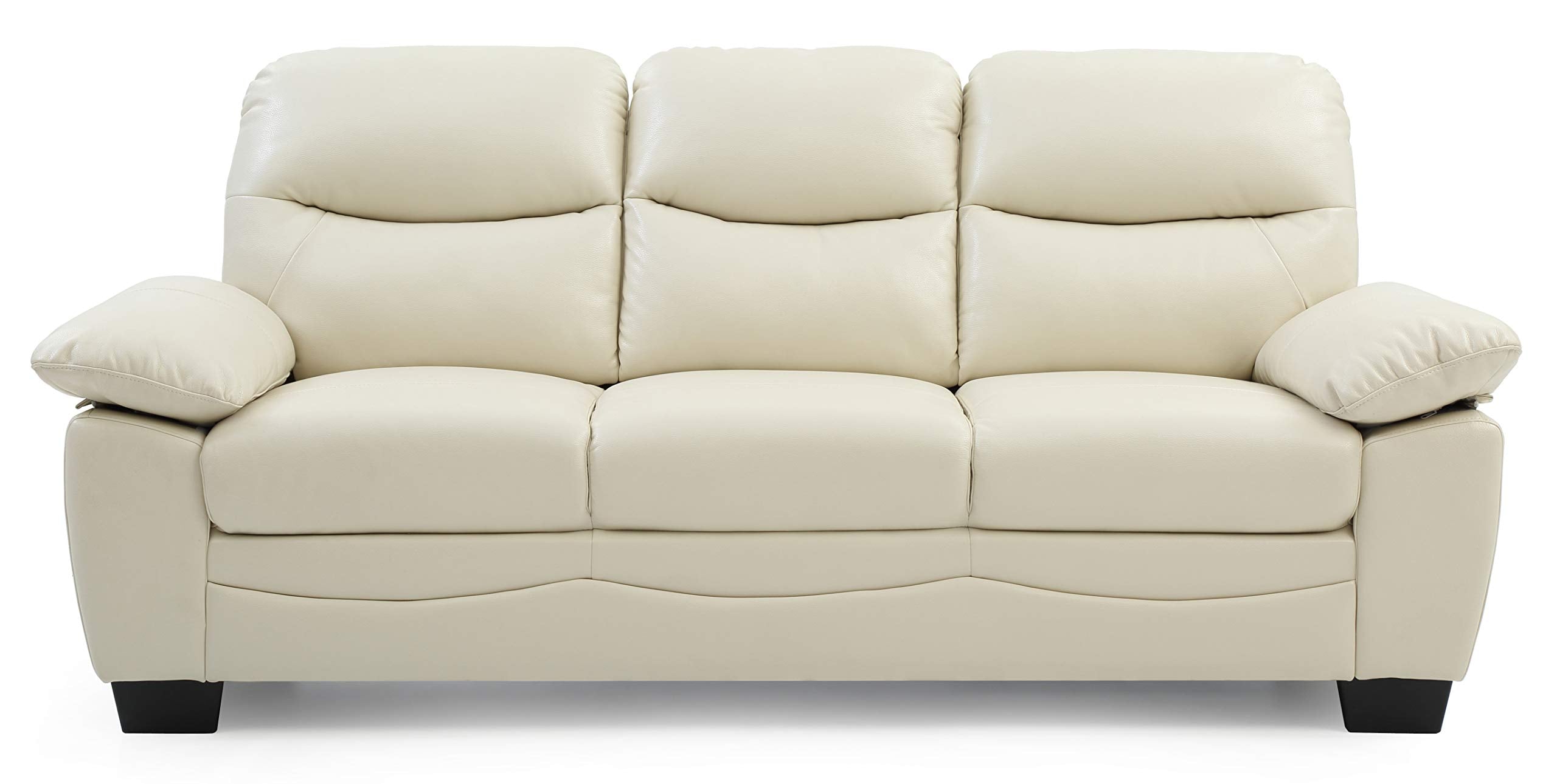 Upholstered Sofa, Pearl Faux Leather