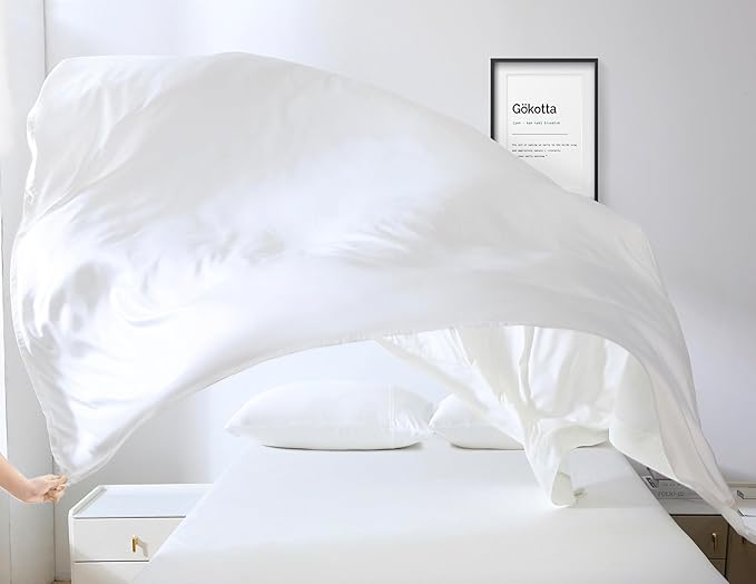King Size Bed Sheets 4 Piece Set, 100% Rayon Derived from Bamboo